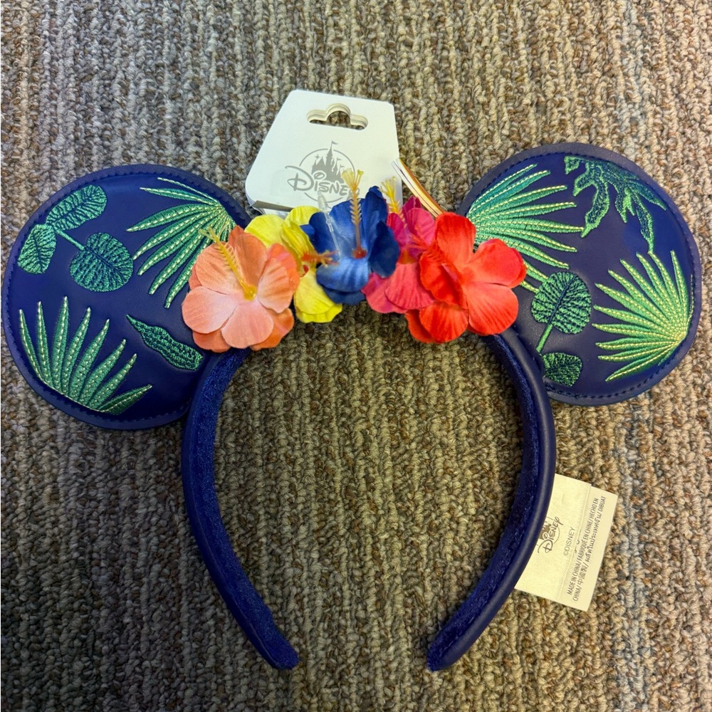 Disney Tropical Blue and Green Mickey Ears